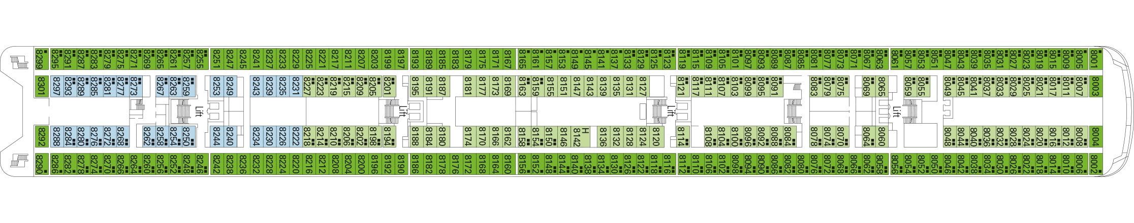 MSC Cruises MSC Armonia Deck Plans Deck 8 Smeraldo.jpg